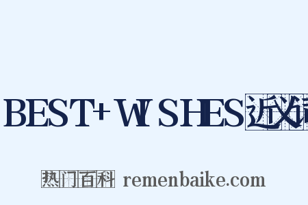 BEST+WISHES近义词是什么意思的图片